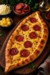 Patatesli Sucuklu Kaşarlı Pide